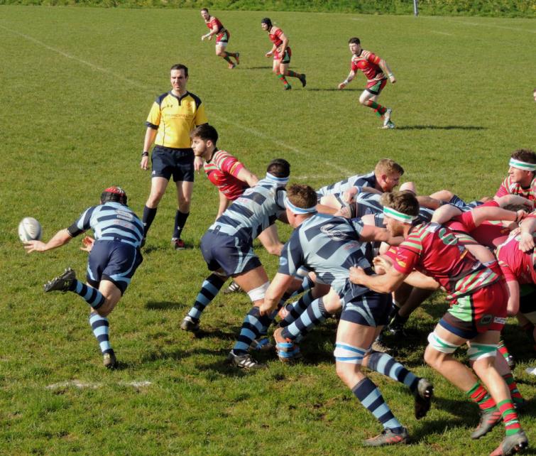 Lewys Gibby gets his backs in motion
