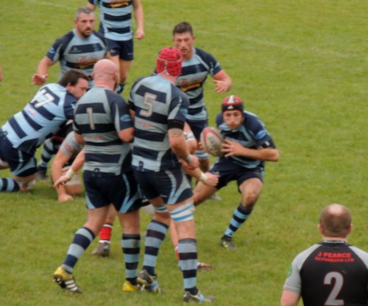 Lewys Gibby in the thick of things