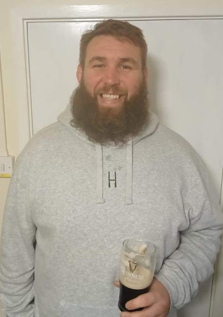 Liam Baker - try scorer and man of the match for Pem Dock Quins
