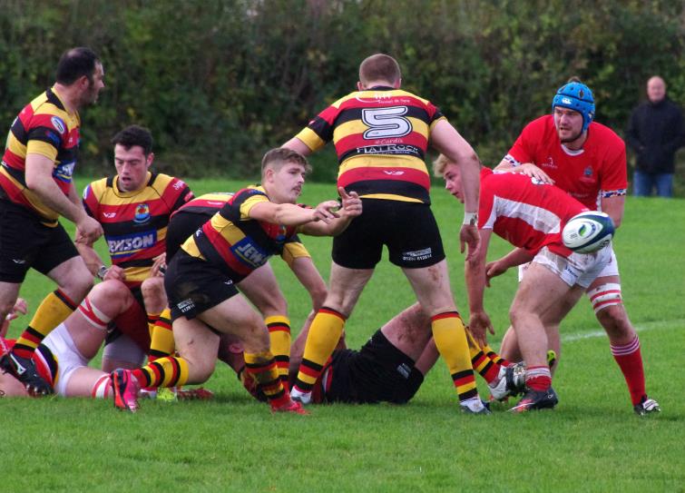 Llyr Jones spins ball wide