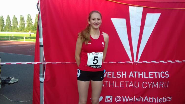 Proud Lucy represented Wales