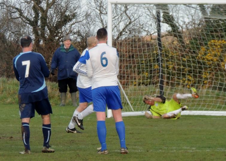 Luke Harding - scoring the last goal from the spot