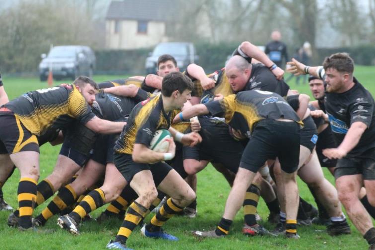 Luke Hayman looks to break for The Wasps