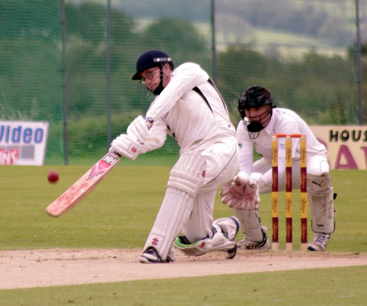 Man of the match Ashley Sutton hits a six for triumphant Neyland