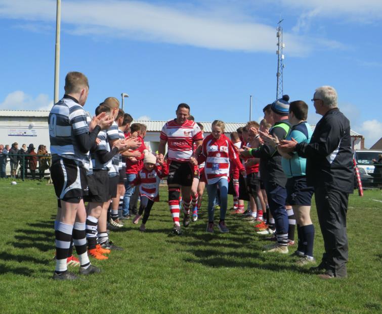Milford Havens wonderful servant Mark Wonnacott retires with a guard of honour