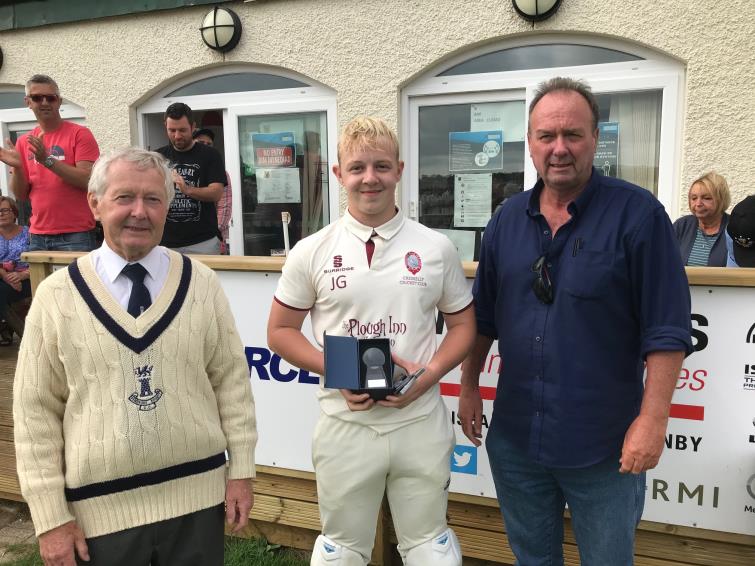 Man of the match Jamie Goldsworthy
