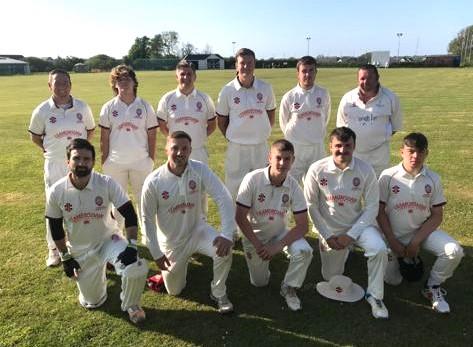 Morgan (centre, front row) in Cresselly First team