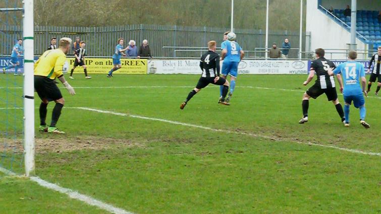 Goalmouth action featuring Steffan Davies