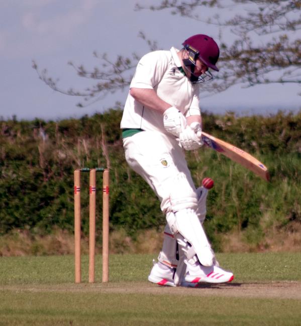Matthew Webb batted well for Burton