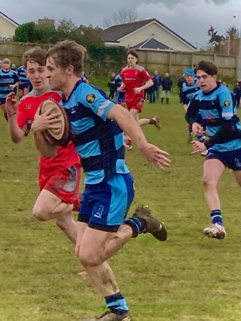 Winger Max Morgan - scored the try of the match for Narberth