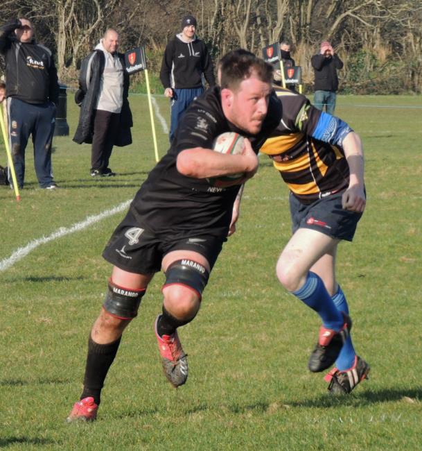 Mark James scores for Neyland