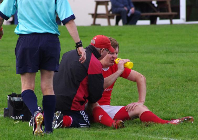 Mark Williams receives treatment