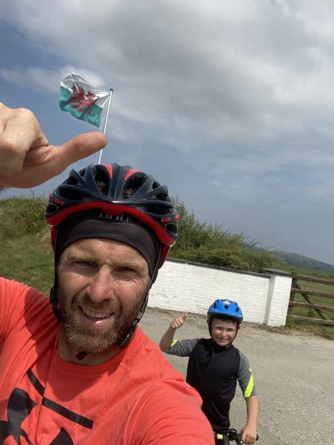 Martin and Celt celebrate another day done
