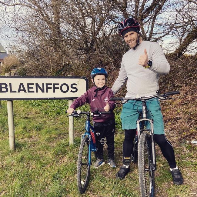 Martin and Celt Edwards set off from their home village of Blaenffos