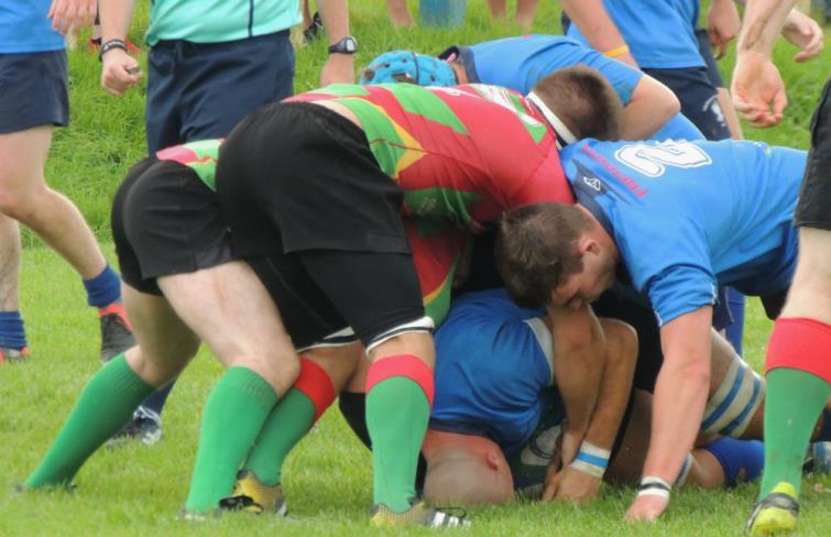 Blues skipper Jonathan Mason goes close at this concerted drive 