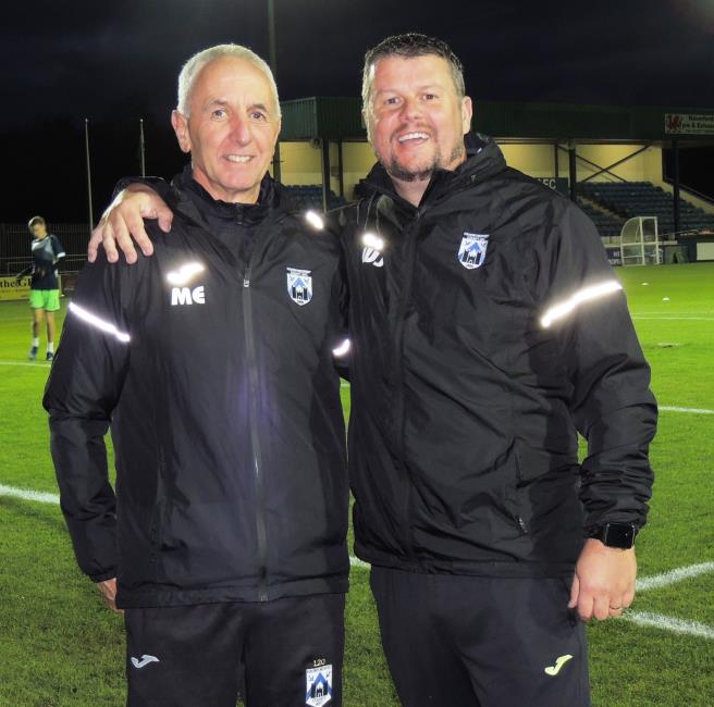 Wayne with Micky Ellis