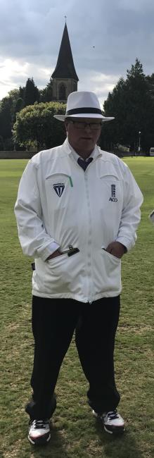Micky Marsh on umpiring duty