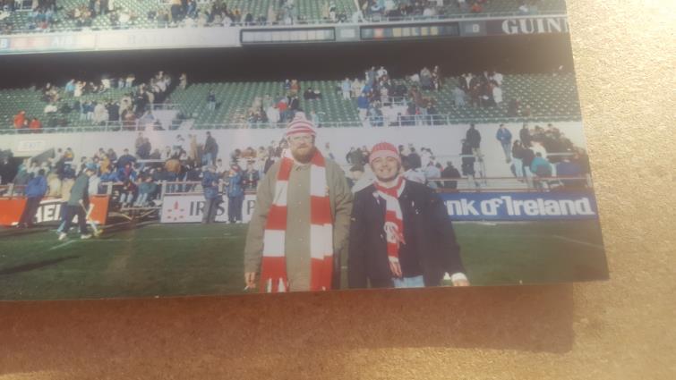 Mike Ridley poses at a ground
