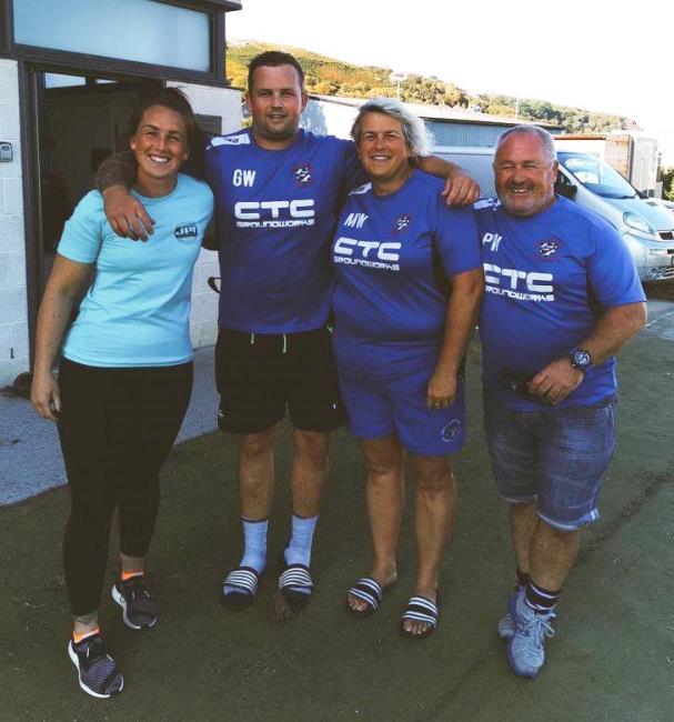 Min and Paul Walsh with children Nat and Gavin
