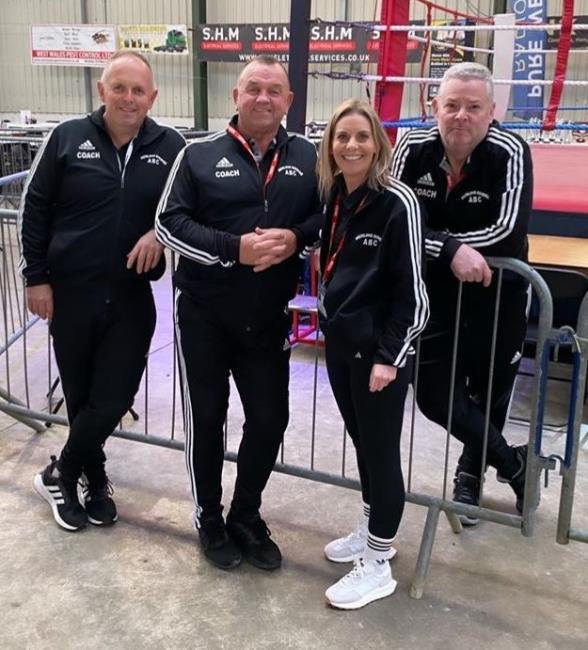 Naomi with club coaches