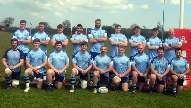 The Narberth team pre-match