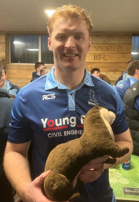 Otters man of the match Roy Osborn