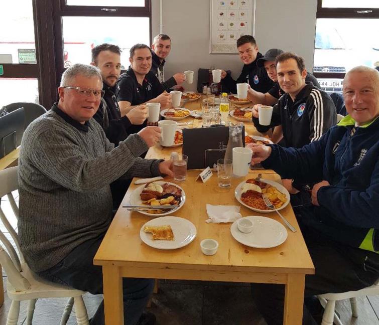 Neyland start the day with a good breakfast!