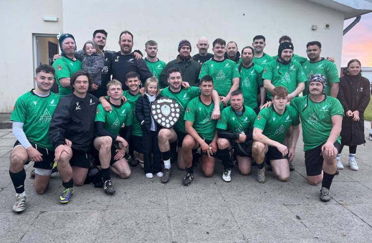 Neyland RFC team who  beat St Davids
