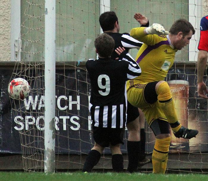 Neyland score against Carew. Picture by Susan McKehon