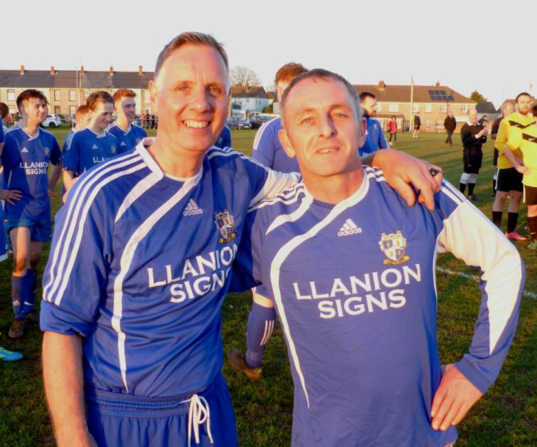 Swifts veteran subs Neil Jones (58) and Paul Lacey (45)