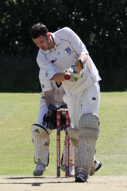 Nick Cope hit a century for  Saundersfoot