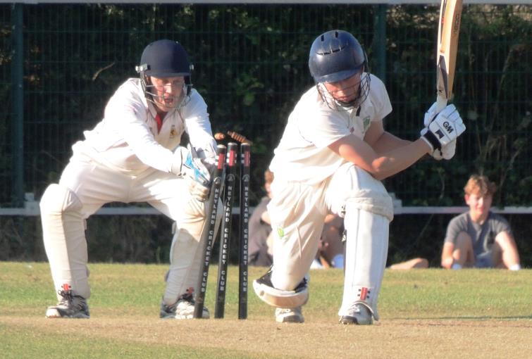 Nick Davies looks for a Rooks stumping