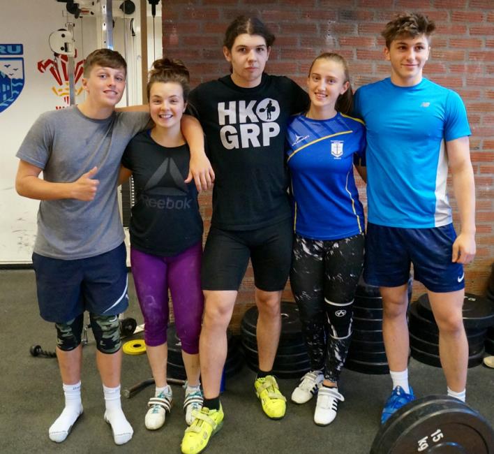  Louis Thomas, Alex John, James Hart, Niamh Roach and Chloe Hood