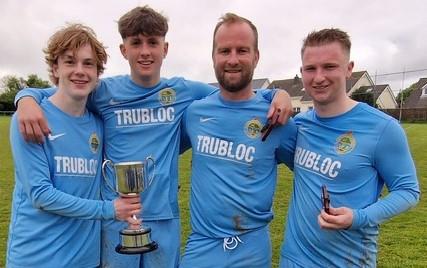 Saundersfoot goal scorers - Ethan Owen, Oscar Miles, Geoff Marsh and Adam Davidson