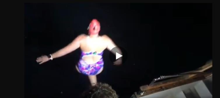 Diving into the sea at 3am!