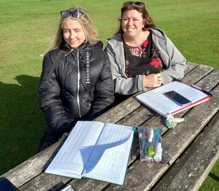 Scorers - Cerys Jenkins and Beckie Badham