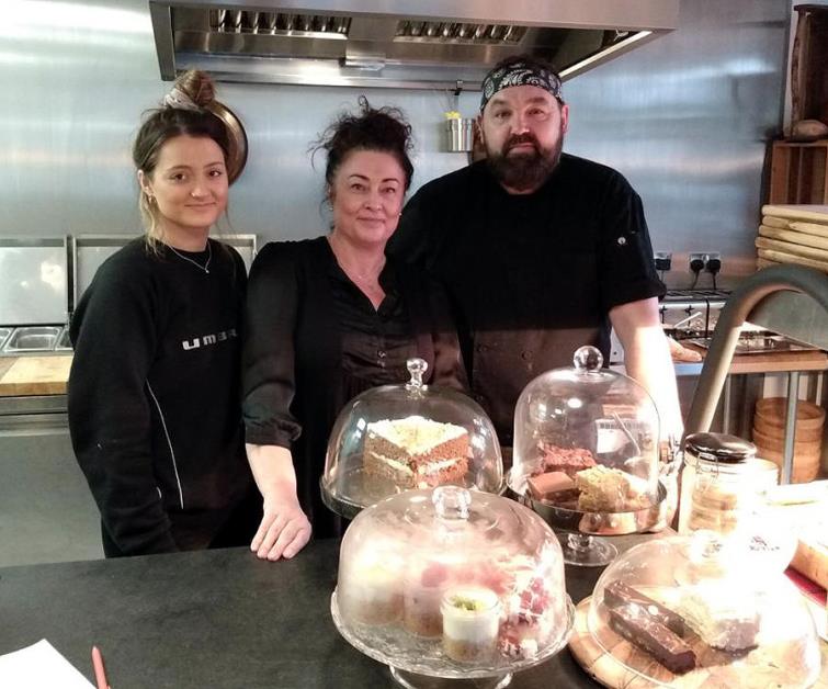The Green Shed owner Scott Greggory with his staff