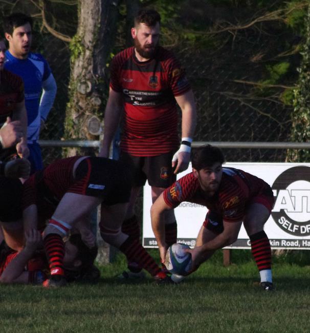 Carmarthen Athletic scrum half Scott Maynard kicked six penalties