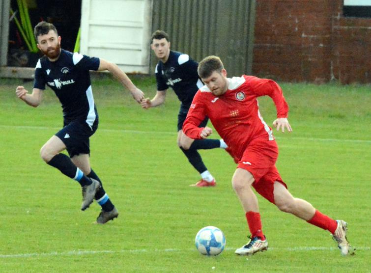 Scott Reid scored twice for Milford United who beat Merlins Bridge. Picture Gordon Thomas