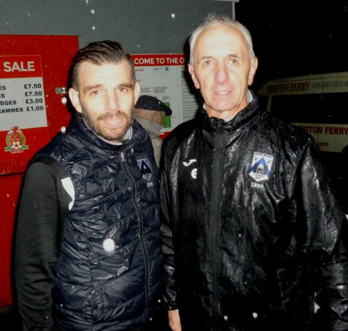 Sean Cresser and Micky Ellis - soaking wet but delighted by this win