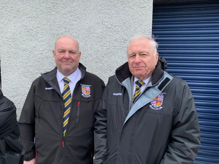 Secretary Ian Baker and chairman Mike Johns