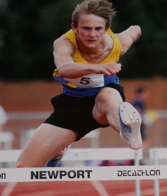 Shaun shines in the high hurdles 