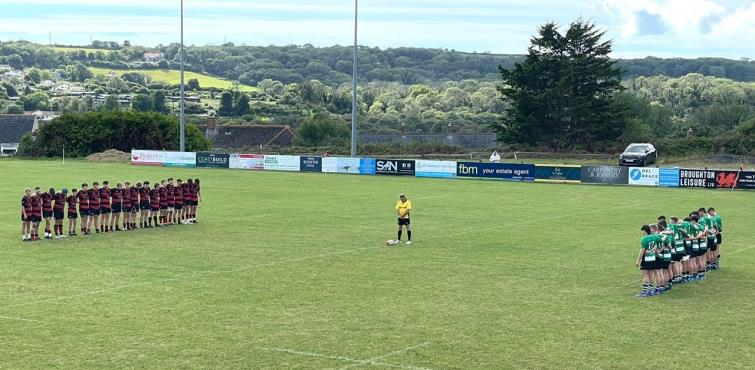 A minute silence prior to Tenby v Whitland Youth as a mark of respect for The Queen