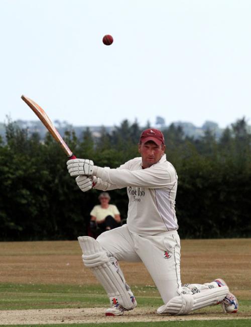 Simon Cole top scored for Cresselly, but he finished on the losing team