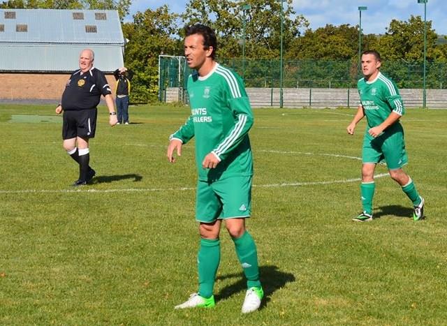 Simon Davies enjoying his run out for Solva