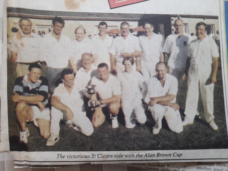 St Clears winning team