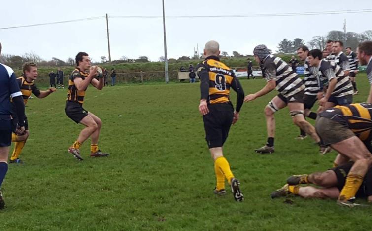 Andrew Groves on the burst for St Davids