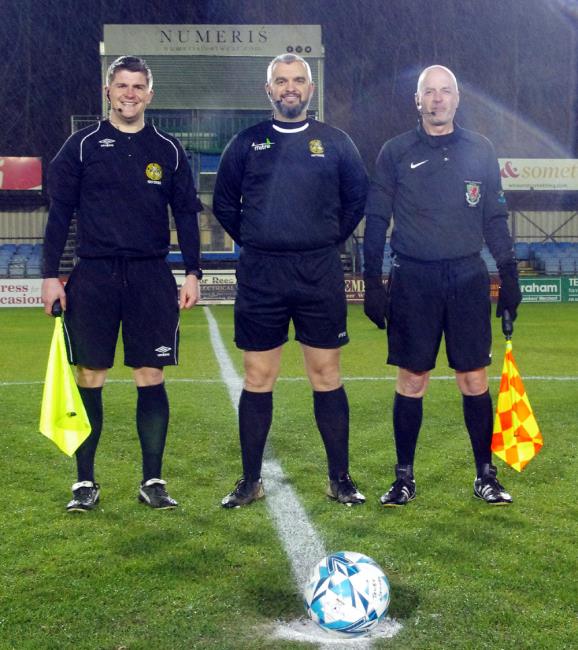 Match officials, Stefan Jenkins, Craig Templeton, David Badger