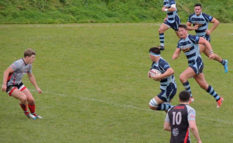 Steff Phillips bursts clear