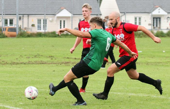 Stephen Dockerty on target with fourth goal. Picture Susan McKehon
